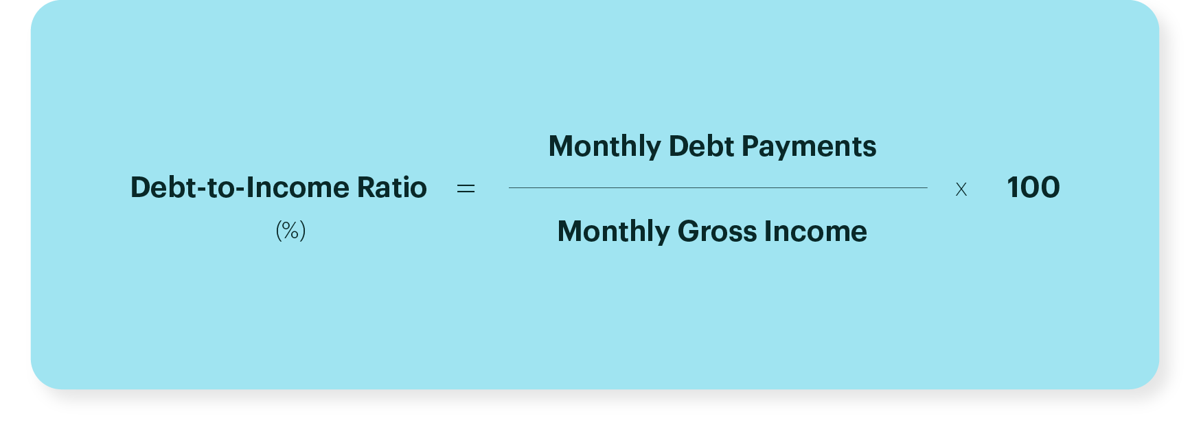 " Debt to Income Ratio 