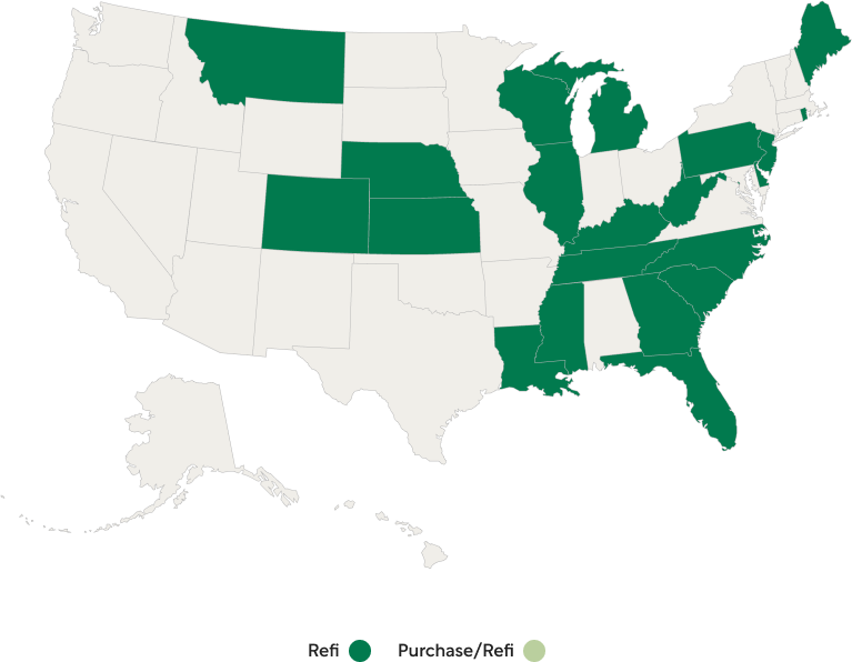 We are active in California, Colorado, Delaware, District of Columbia, Florida, Georgia, Illinois, Kansas, Kentucky, Louisiana, Maine, Michigan, Mississippi, Montana, Nebreska, New Jersey, North Carolina, Pennsylvania, Rhode Island, South Carolina, Tennessee, Texas, West Virginia, Wisconsin